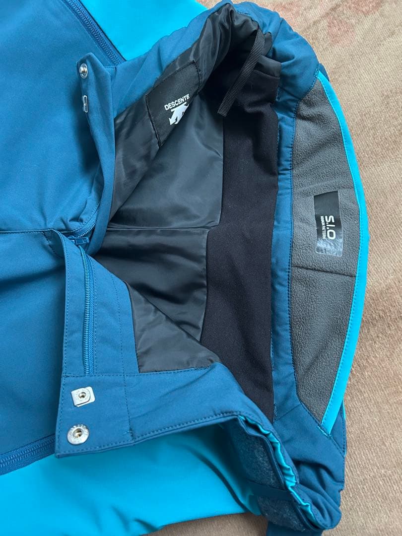 DESCENTE スキーウェア 青　白　Mサイズ