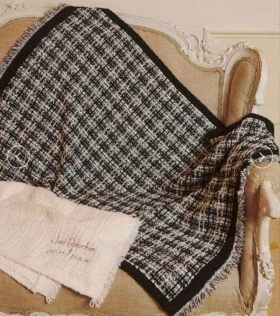 ジェラートピケ【JOEL ROBUCHON】ツイードモコブランケット