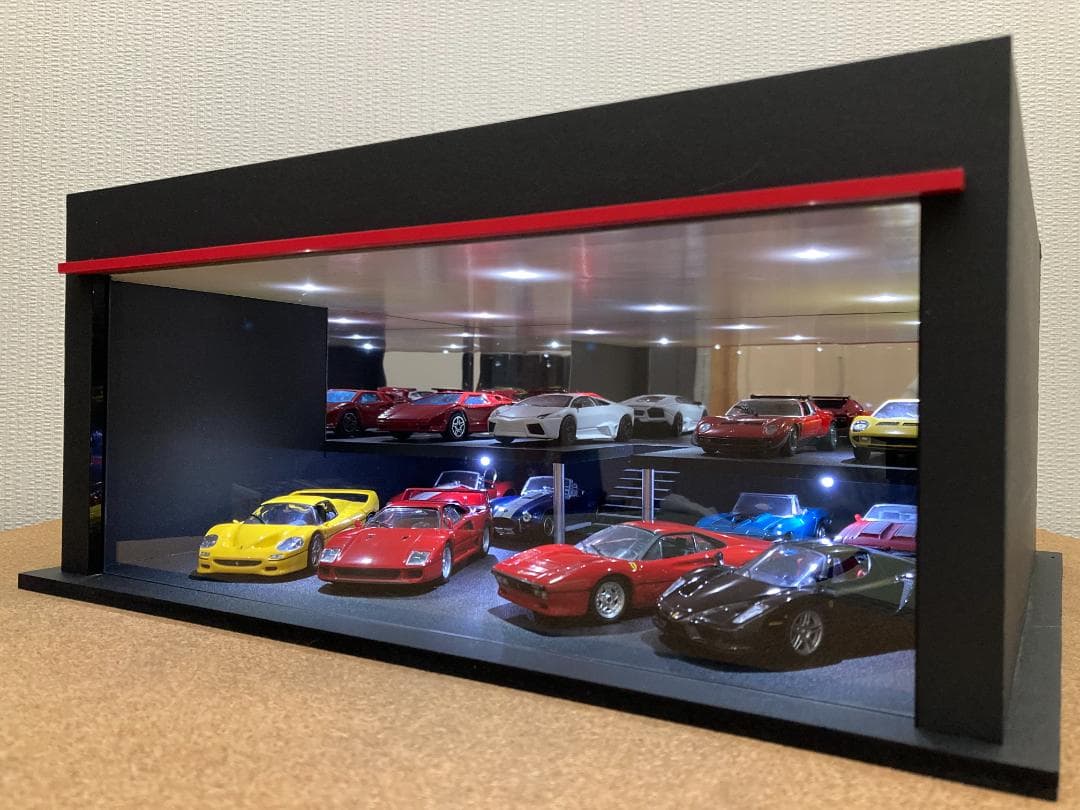 ミニカー専用ジオラマ：1/43 ショールームⅡ（吹き抜けタイプ）週末限定セール！
