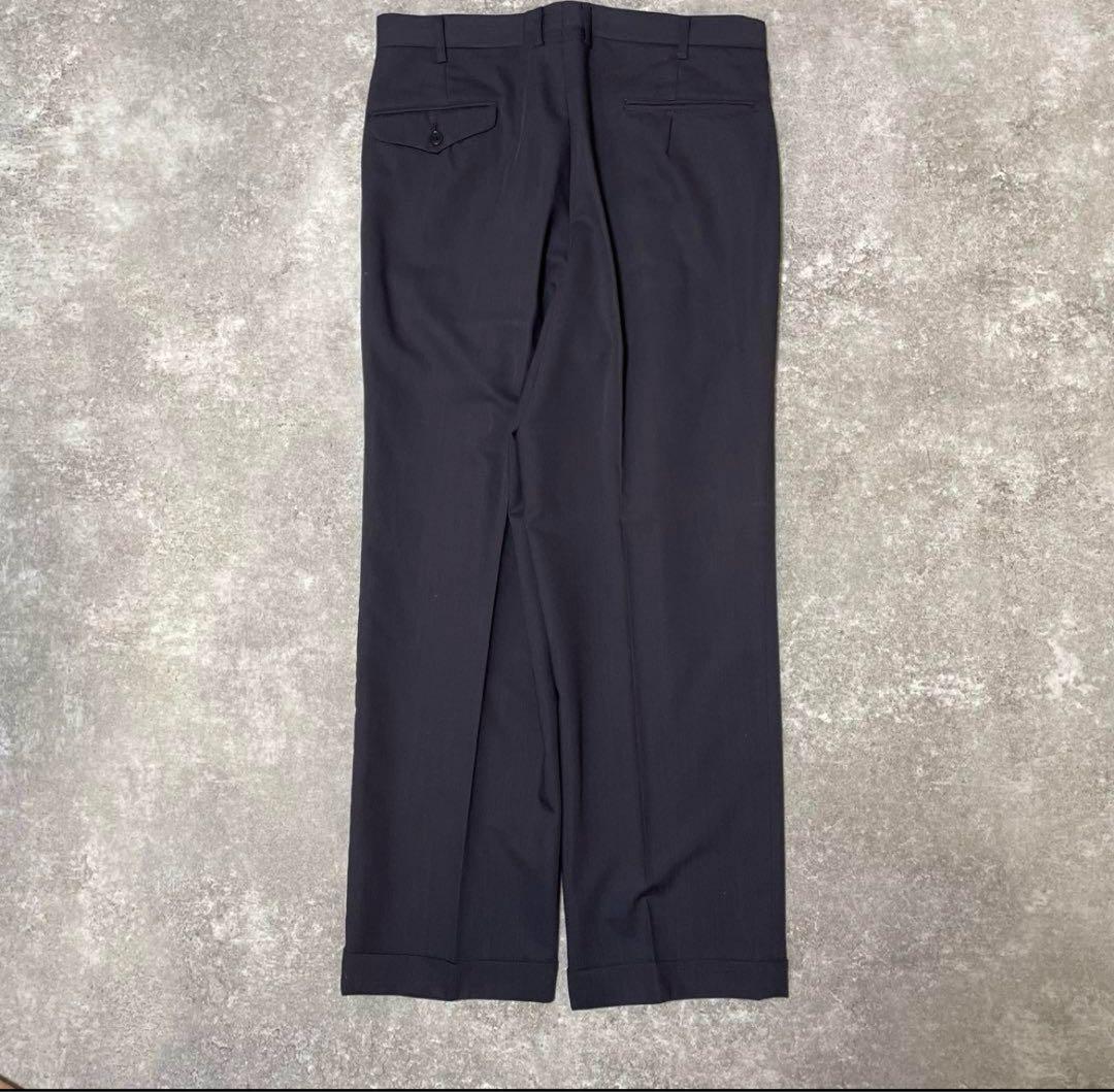 Vintage セットアップ　ダブルスーツ　パープル、えんじ色、成人式、ピンズ