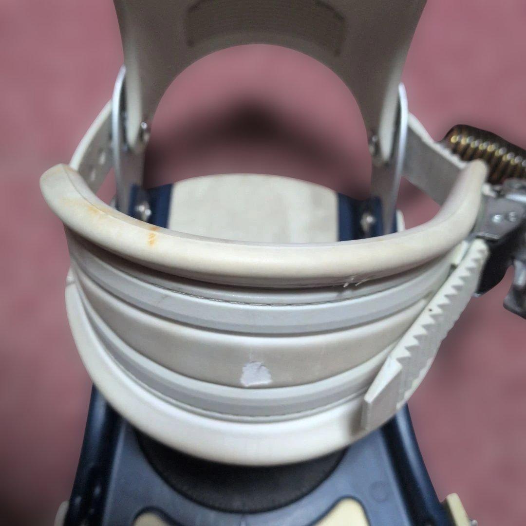 スノーボード ビンディング ホワイト/ブルー