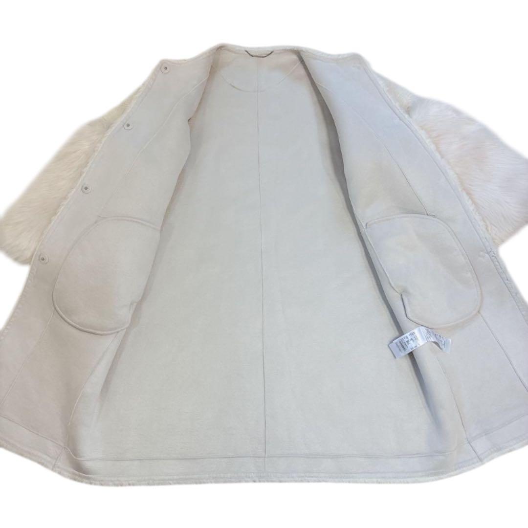 【美品】CELFORD セルフォード 袖ファー付き 2way ボアコート 36