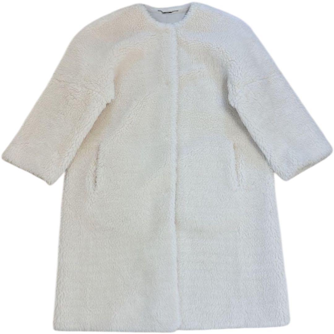 【美品】CELFORD セルフォード 袖ファー付き 2way ボアコート 36
