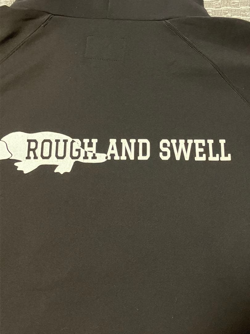 【美品】ROUGH AND SWELL グレー＋ブラウン パーカー 　L