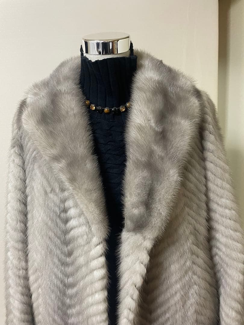 サファイアミンクコート ジグザグパターン値下げしました