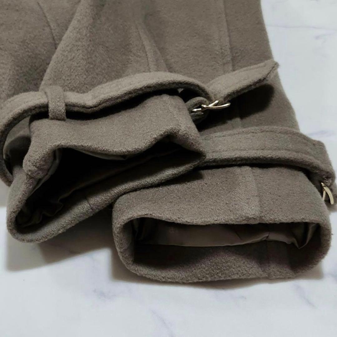 美品/23AW☆アニュアンス　ウールトレンチコート　カーキグレー　S