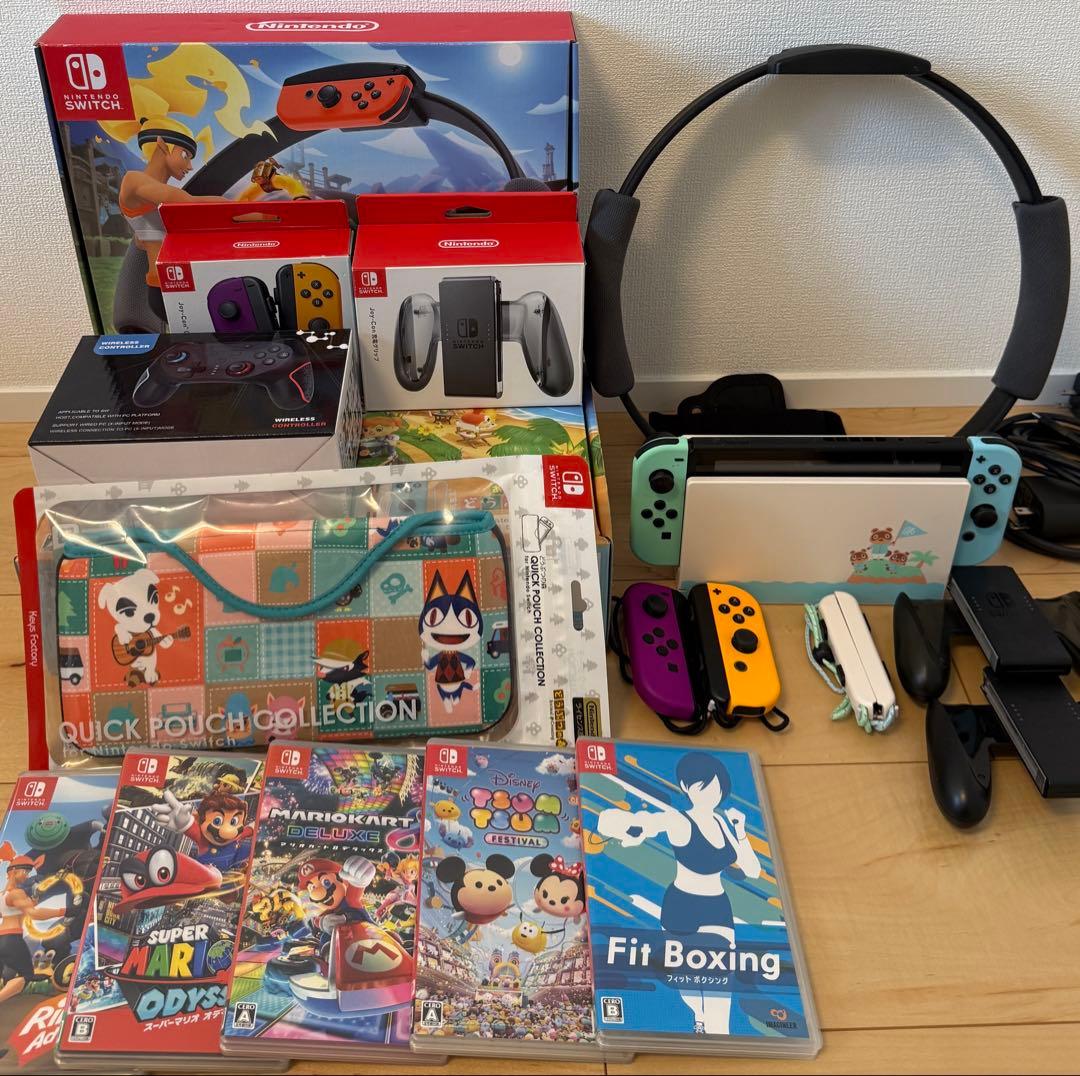 Nintendo Switch 本体 あつ森 リングフィット他セット