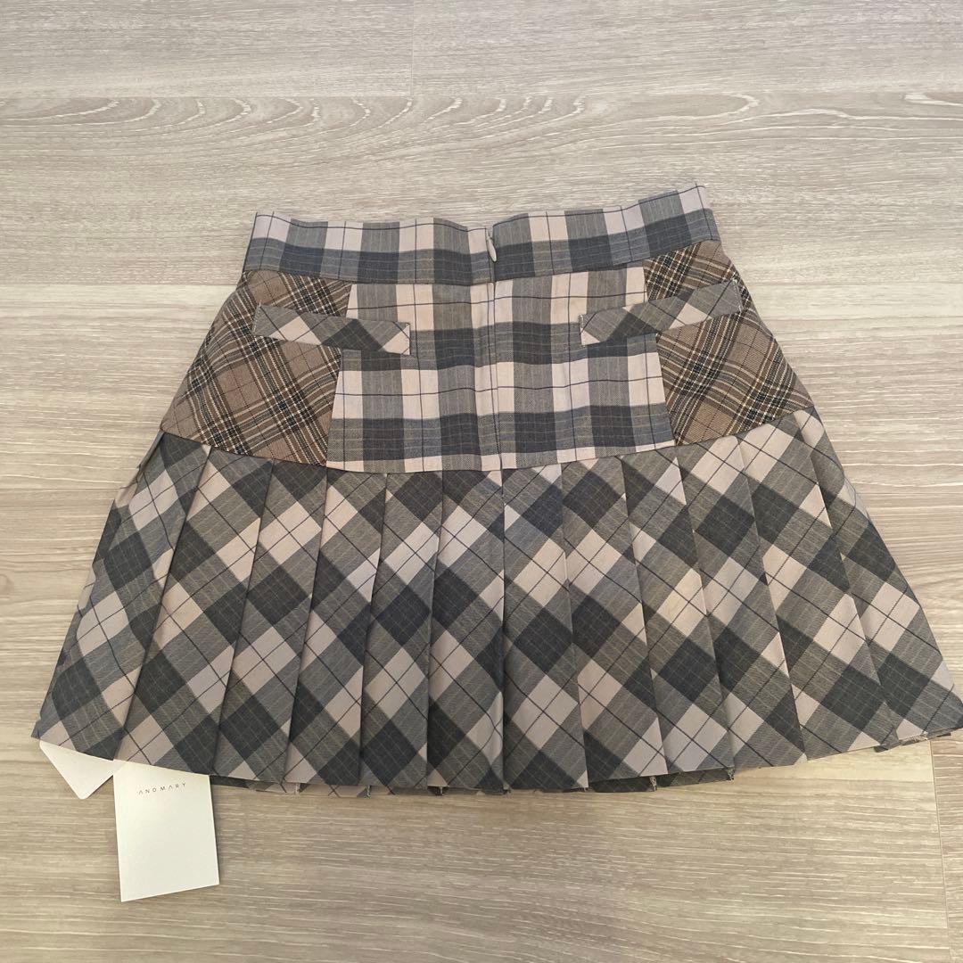 【ANDMARY】新品未使用 Coco check pleats skirt