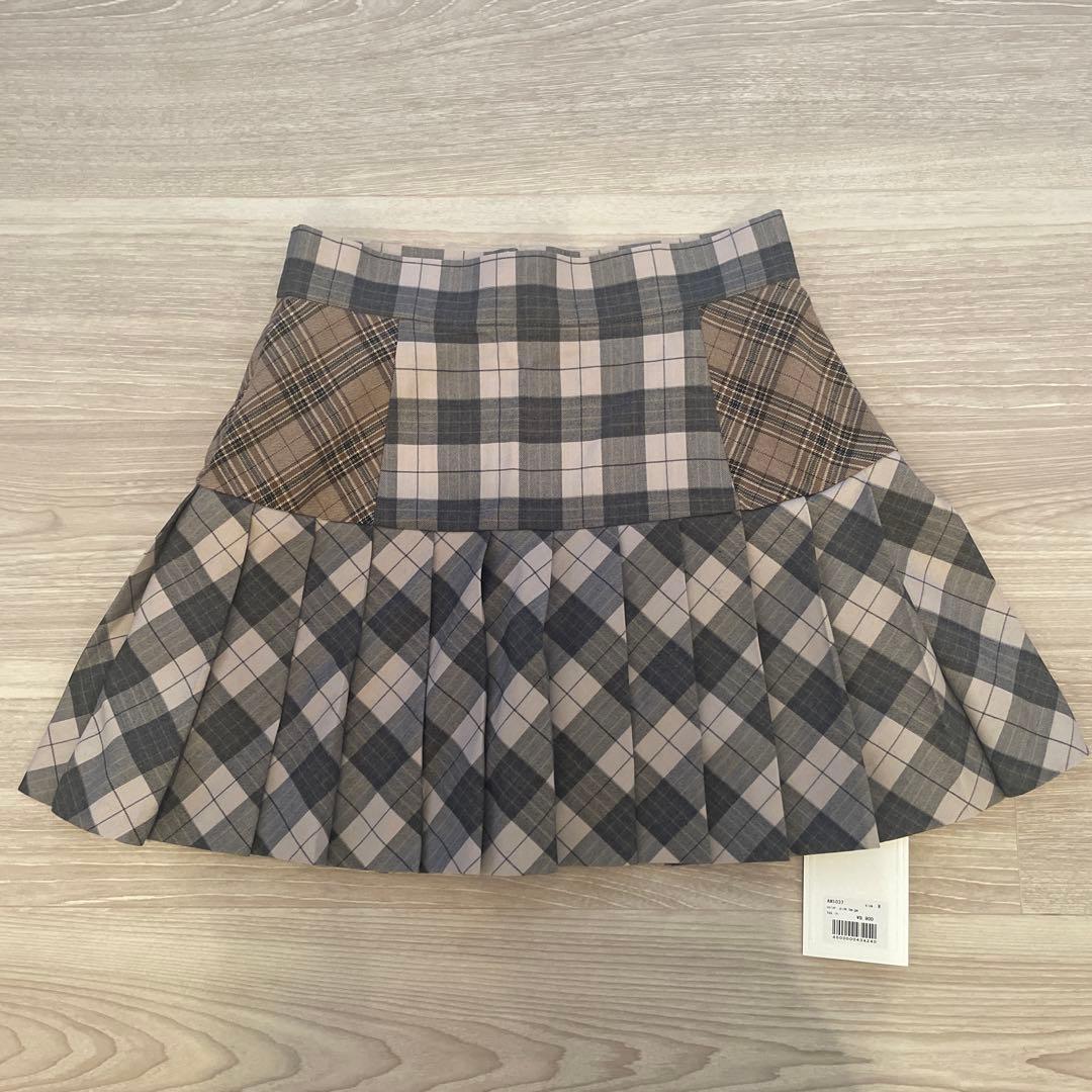 【ANDMARY】新品未使用 Coco check pleats skirt