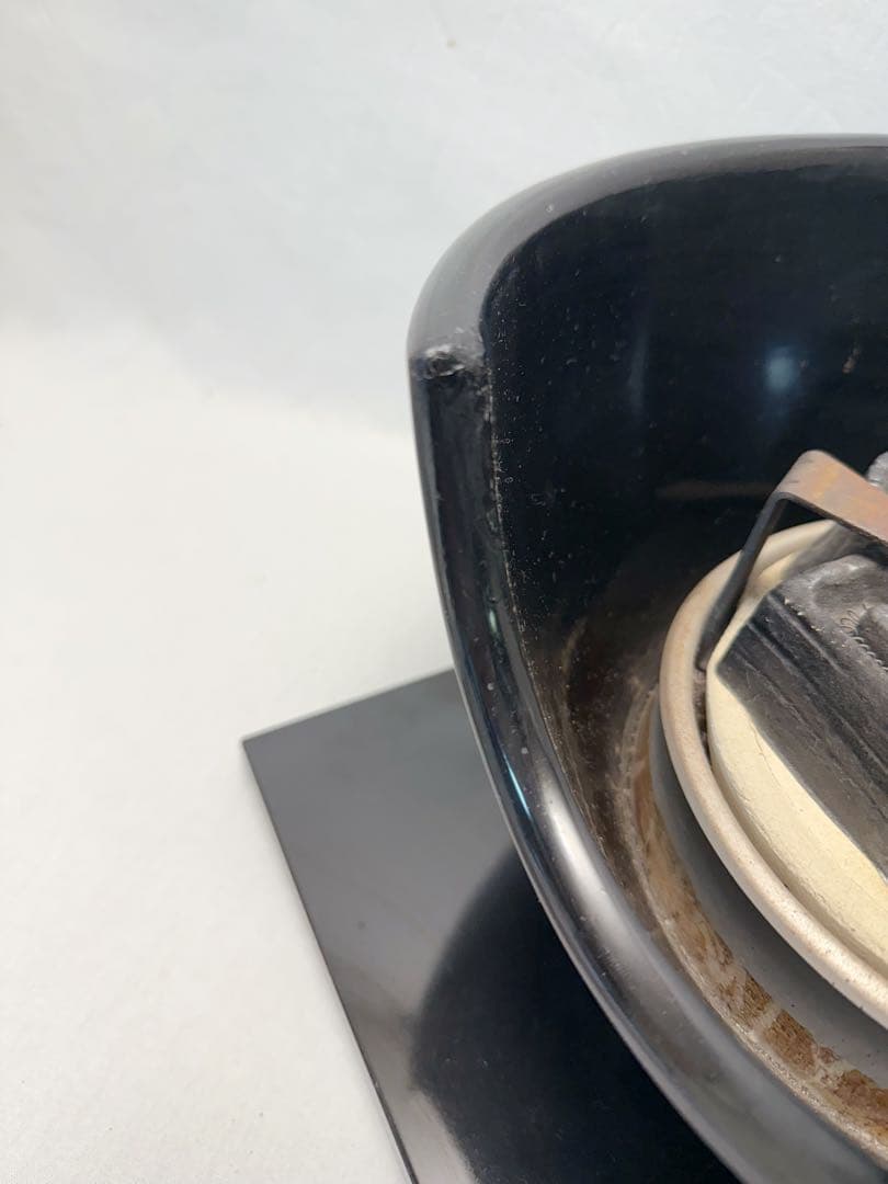 茶道具 野々田商店製 黒真塗風炉型 電熱器 炭型ヒーター 100V -410W