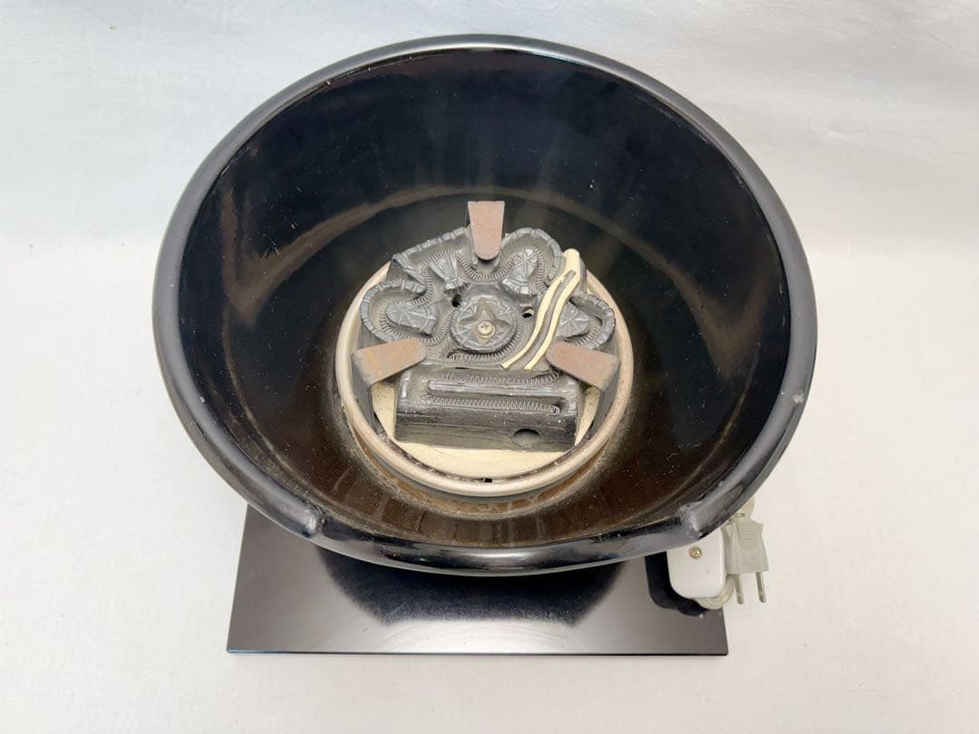 茶道具 野々田商店製 黒真塗風炉型 電熱器 炭型ヒーター 100V -410W