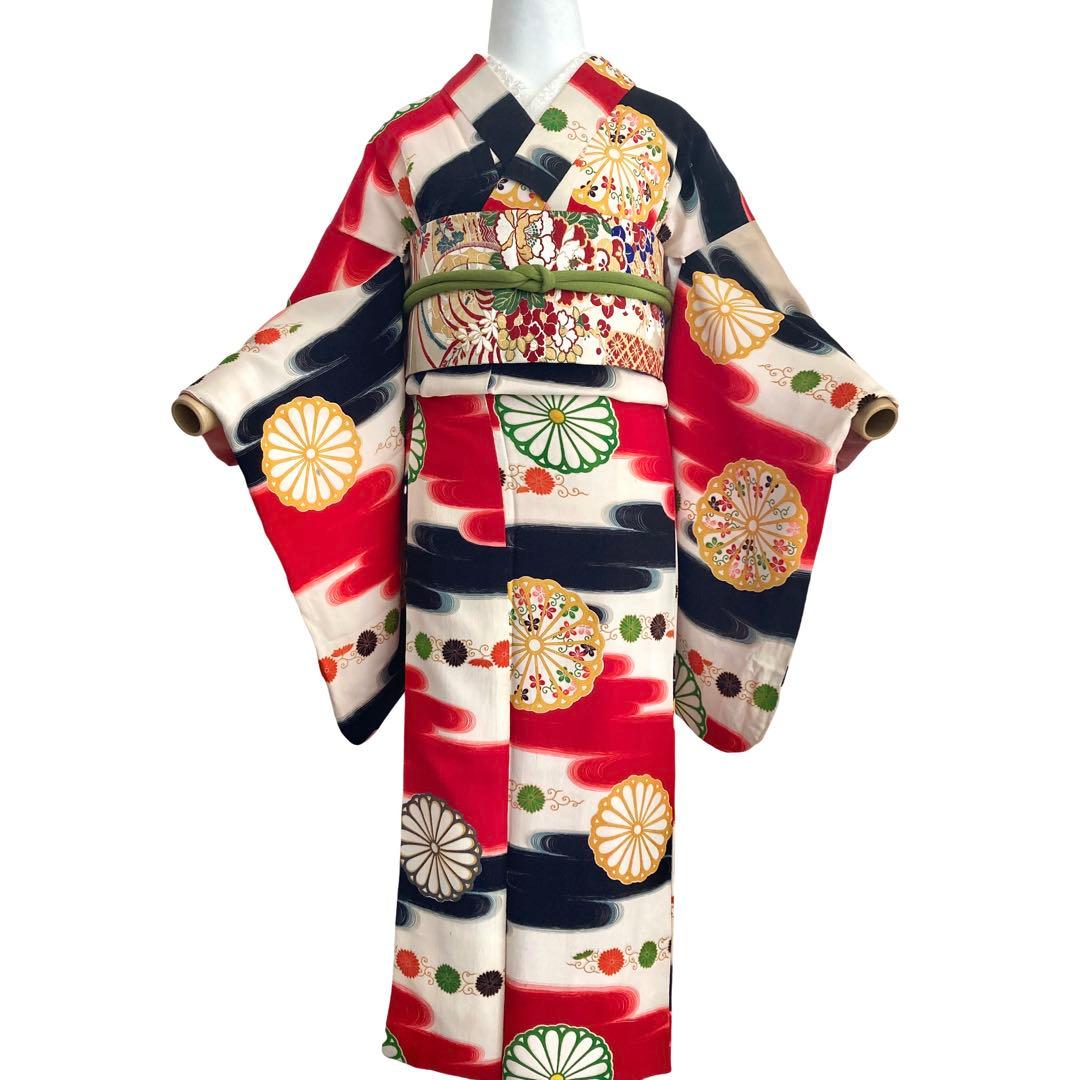 ★ a.です★アンティーク　ジュニア　子供着物　大正ロマン　NO22