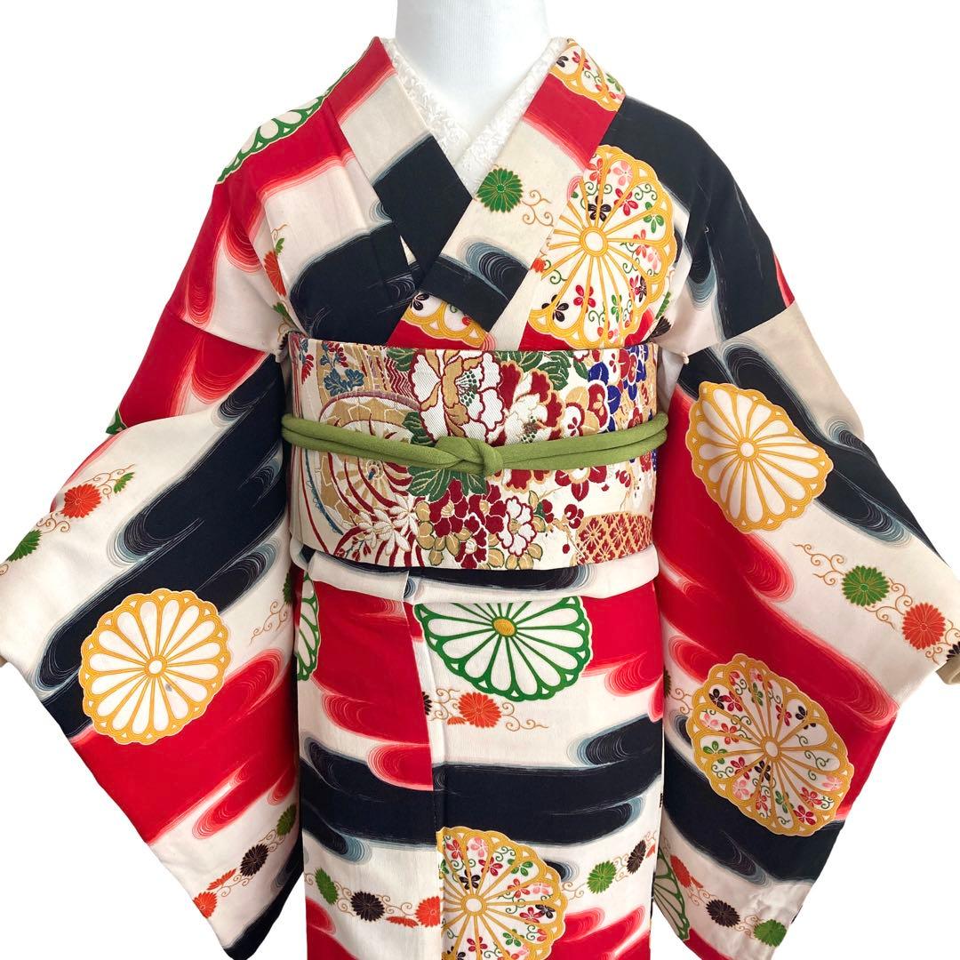 ★ a.です★アンティーク　ジュニア　子供着物　大正ロマン　NO22