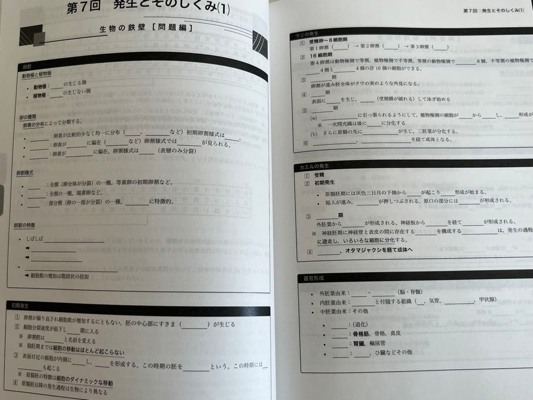 鉄緑会 入試生物確認シリーズ＋おまけ