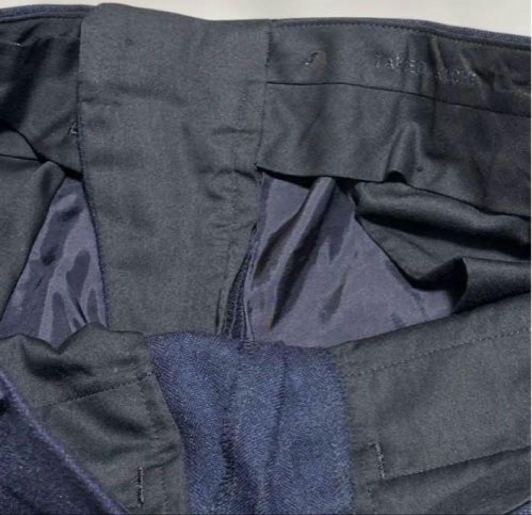 タケオキクチ　スーツ上下　Lサイズ　ネイビー ストライプ　秋冬用