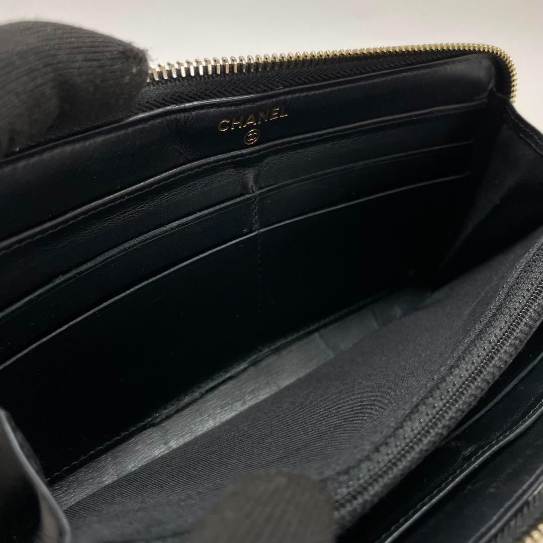 1584 CHANEL シャネル 長財布 マトラッセ カーフ 24番台 ロング