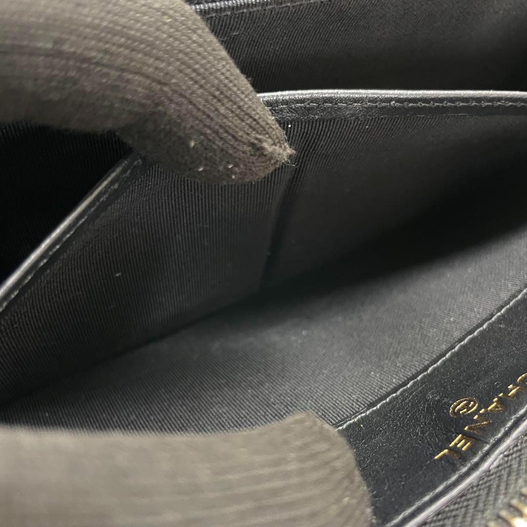 1584 CHANEL シャネル 長財布 マトラッセ カーフ 24番台 ロング