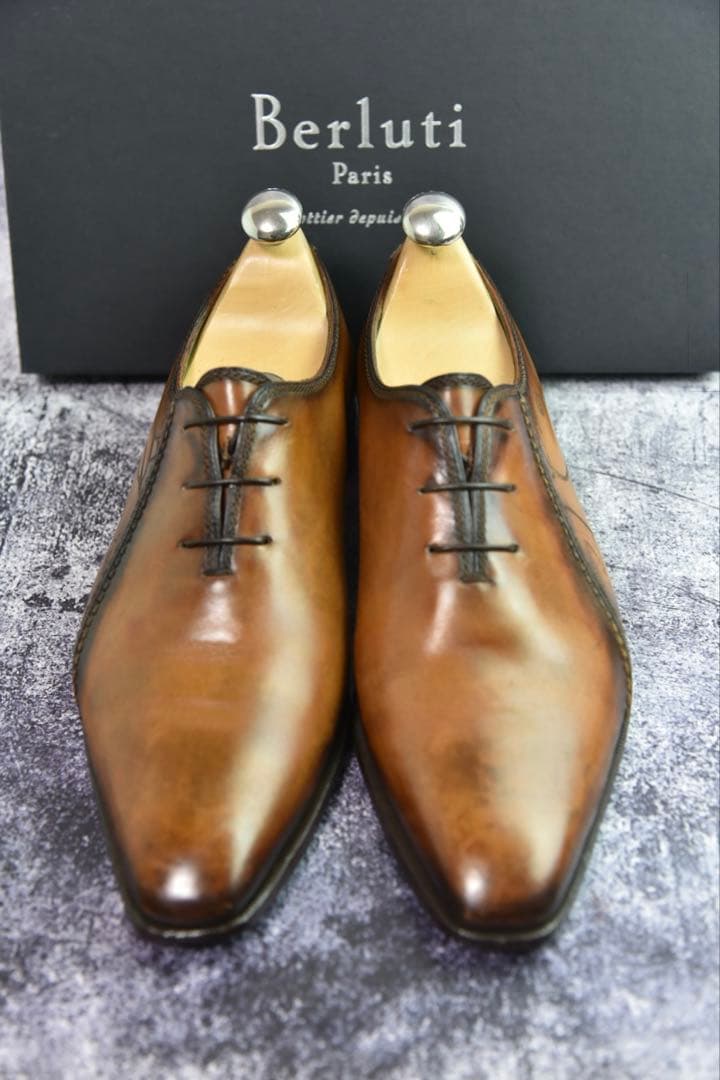 ベルルッティ　スカーズ　サイズ7.5　パティーヌ　スクリット　カリグラフィ
