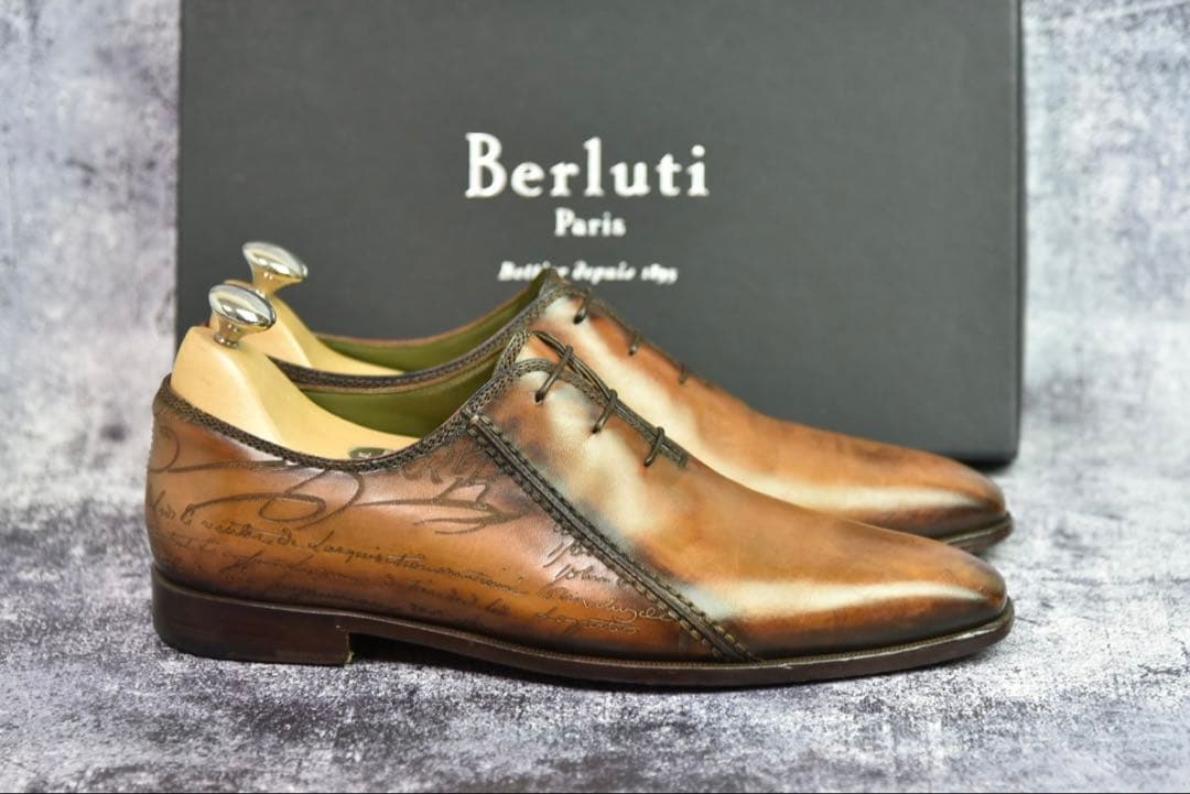 ベルルッティ　スカーズ　サイズ7.5　パティーヌ　スクリット　カリグラフィ