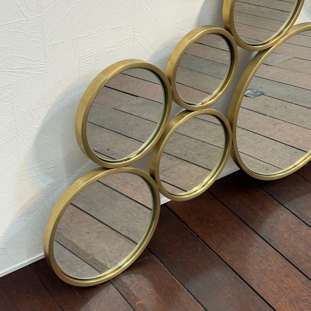 H112K29 KARE カレ バブルスブラスミラー 真鍮 ウォールミラー