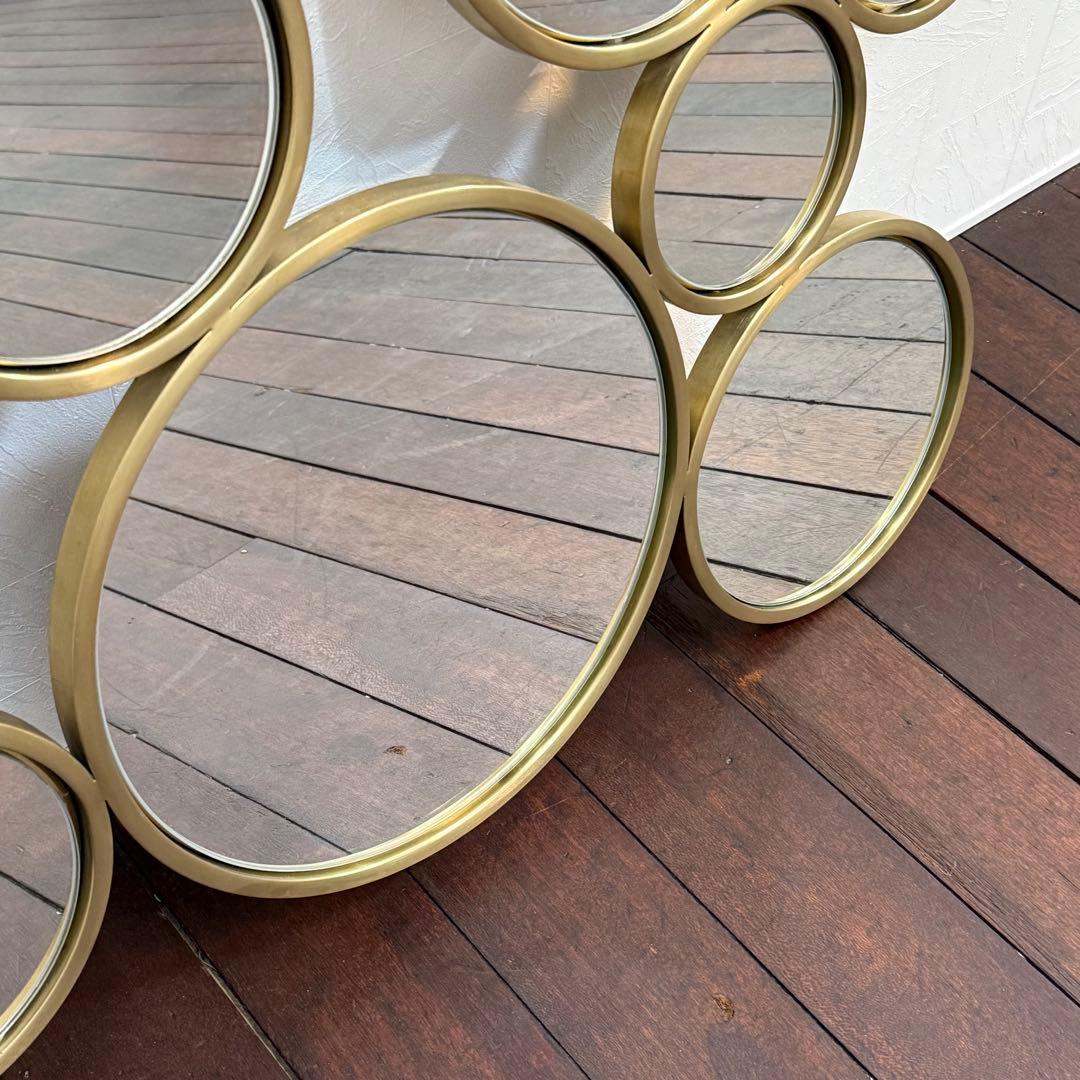 H112K29 KARE カレ バブルスブラスミラー 真鍮 ウォールミラー