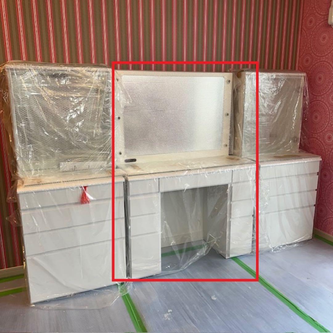 【新品未使用】LEDライト付女優ドレッサー99cmホワイト