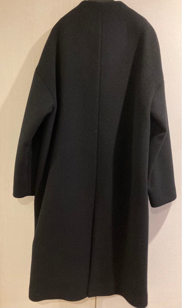 ELENDEEK エレンディーク クルーネックコクーンコート ブラック 02