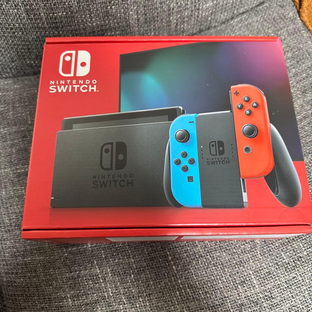 新品未使用Nintendo Switch 本体 青/赤 Joy-Con付き