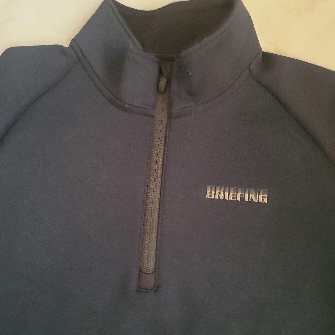 BRIEFING ウォームシリーズ 3Dロゴハーフジップ☆