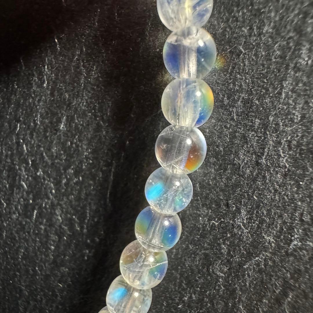 マダガスカル産 極上 レインボームーンストーン ホワイトラブラドライト 天然石