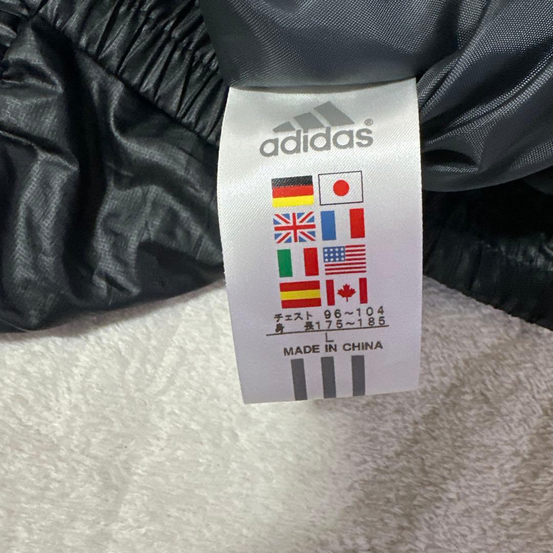 adidas GOLF 中綿ベスト ハイネック ジップアップ ロゴ 刺繍　黒