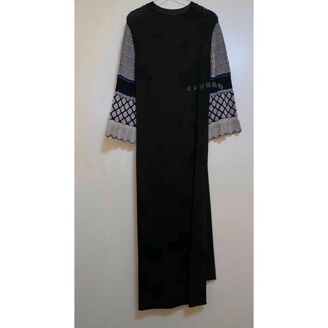 Mame Kurogouchi I-Line Knit Dress 19aw 黒