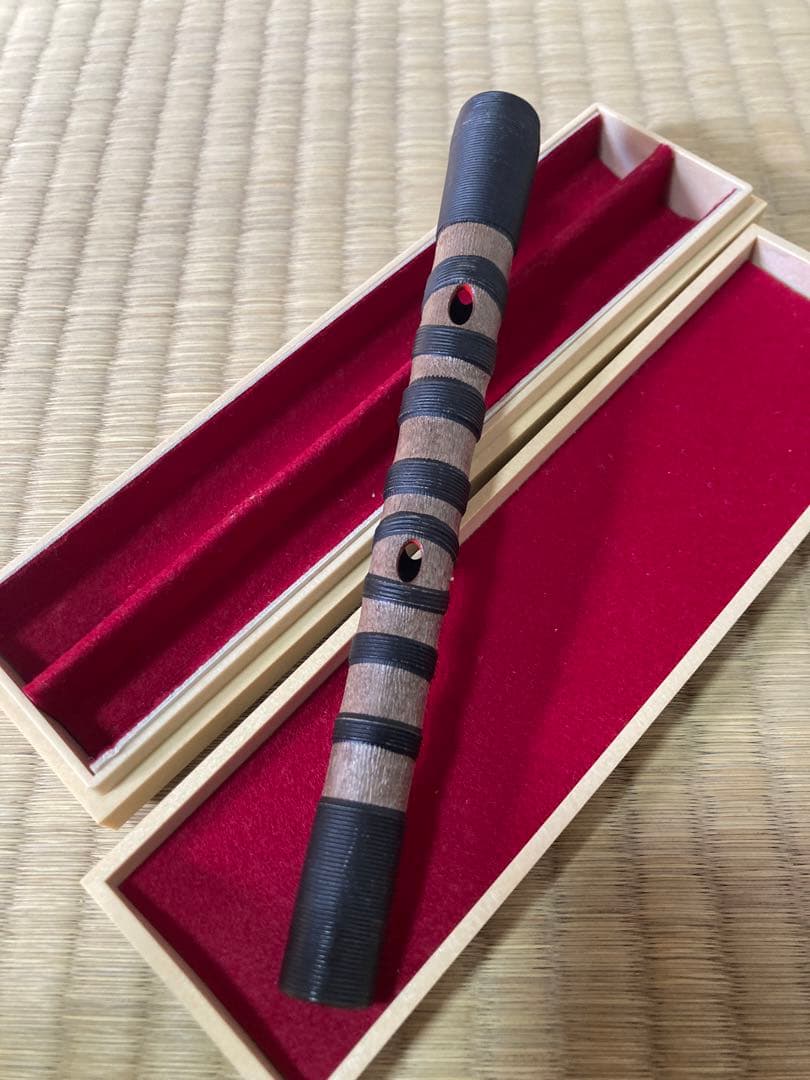 篳篥ひちりき 樹脂製　プラスチック管　すぐ鳴る盧舌ろぜつ付　専用ケース　雅楽⑨