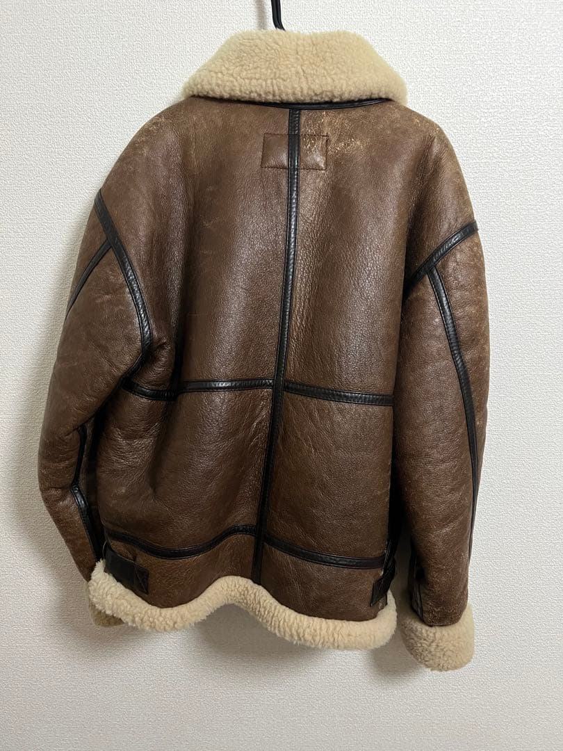 【US vintage】 B-3ムートンフライトジャケットレザージャケット