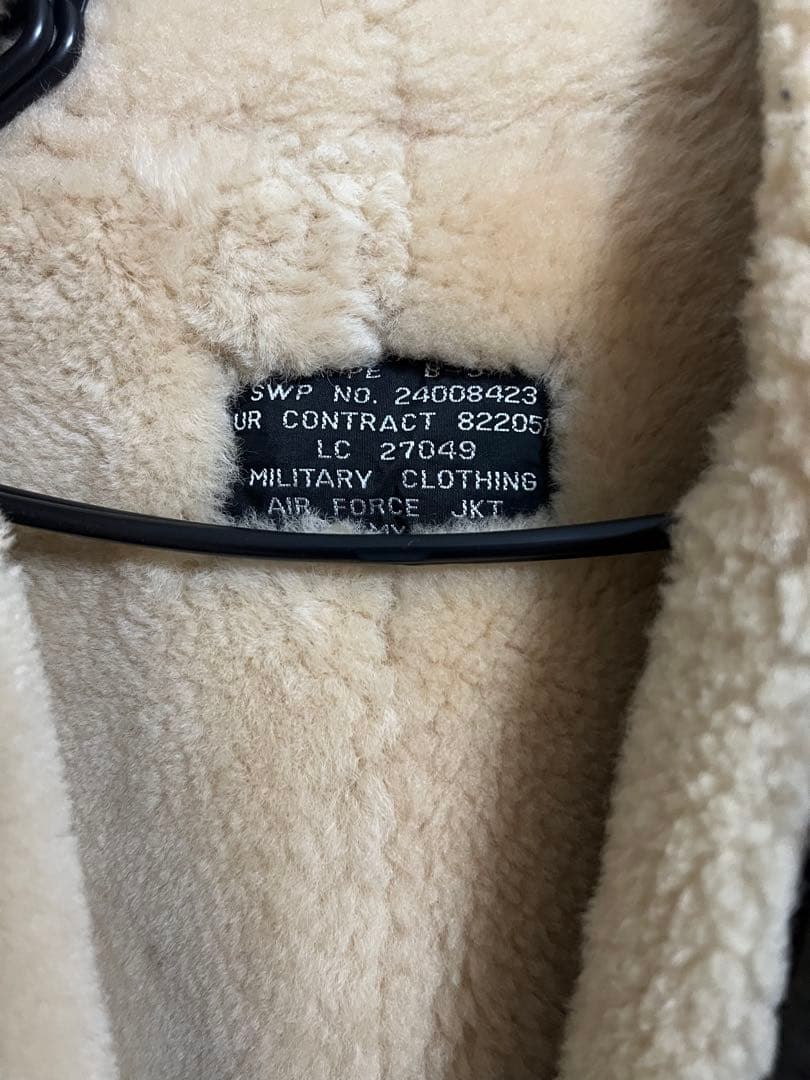 【US vintage】 B-3ムートンフライトジャケットレザージャケット