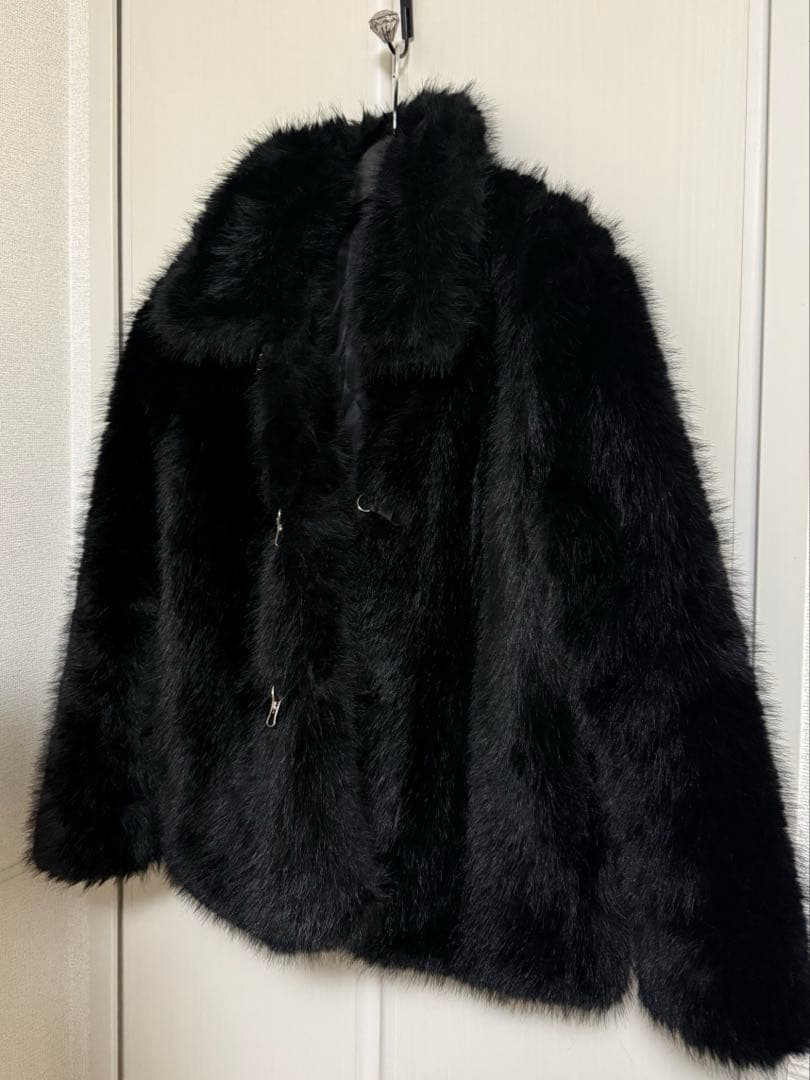 ILLIGO シアリングファージャケット ブラック