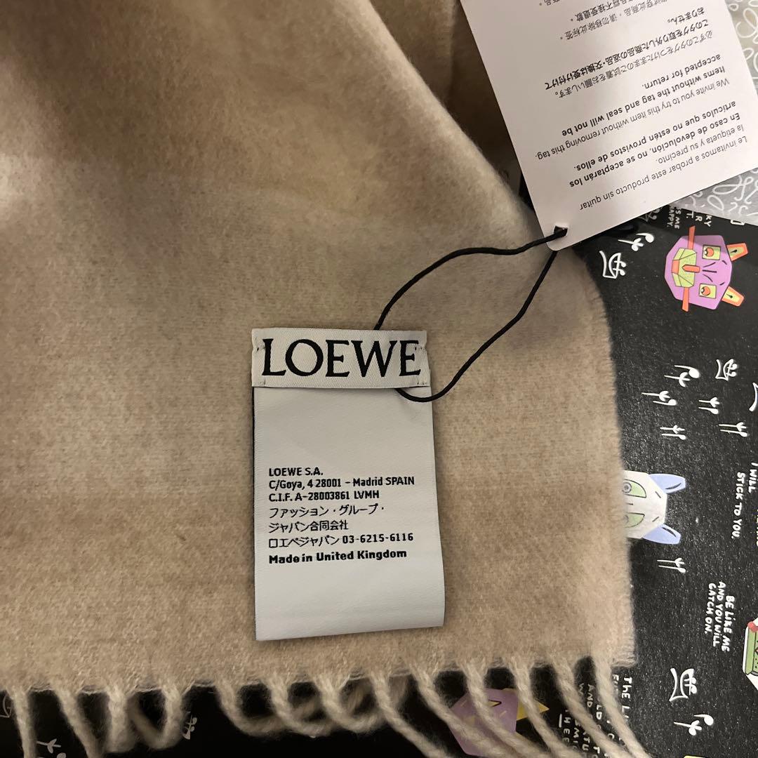 新品未使用　LOEWE ロエベ　カシミヤ100%マフラー