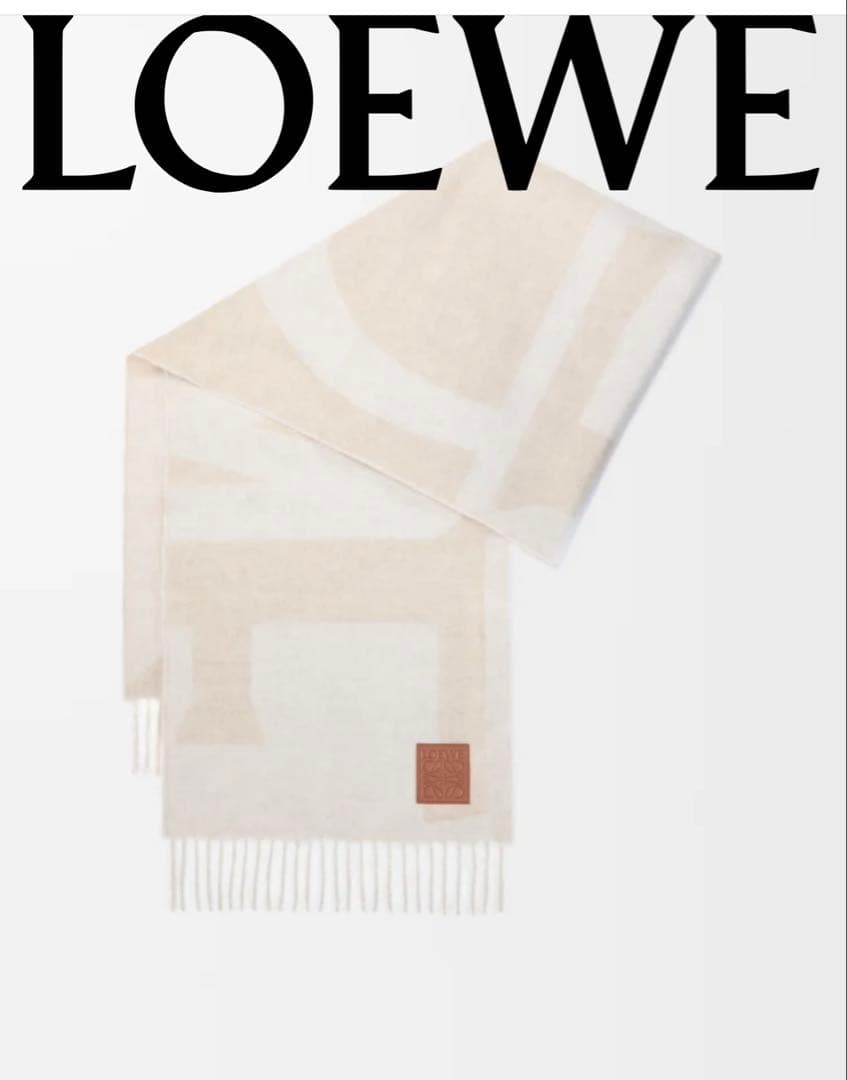 新品未使用　LOEWE ロエベ　カシミヤ100%マフラー