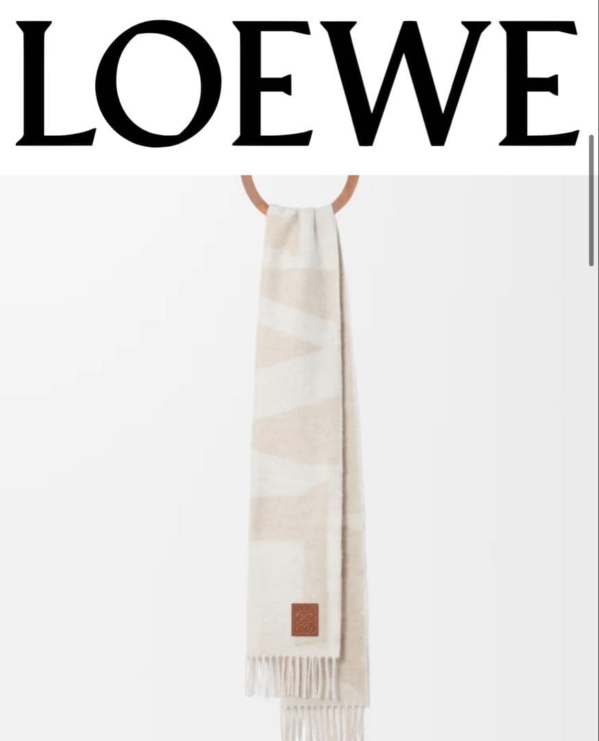 新品未使用　LOEWE ロエベ　カシミヤ100%マフラー