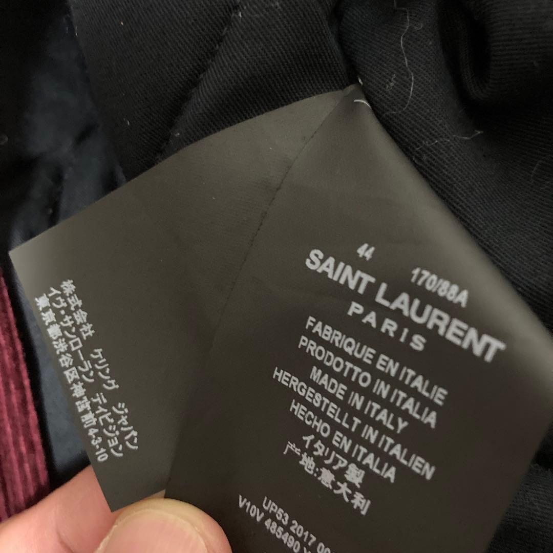 SAINT LAURENT バーガンディ スタジャン 44