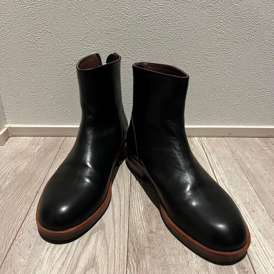 アメカジ　ブーツ　ジップブーツ　エンジニア　ジョッパー　ワークブーツ　牛本革