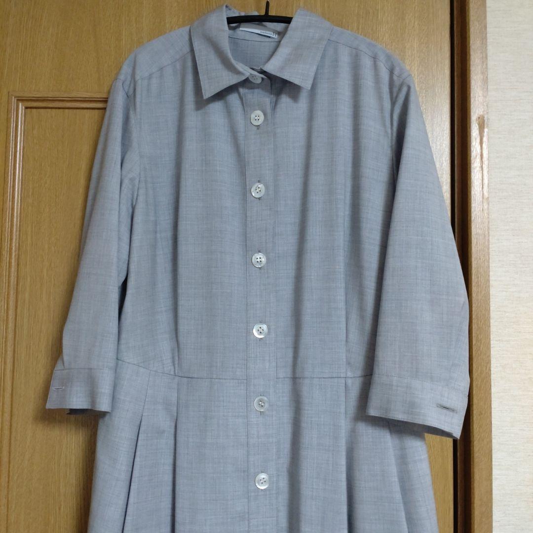 【未使用】madameHcloset グレーシャツ ワンピースサイズ38