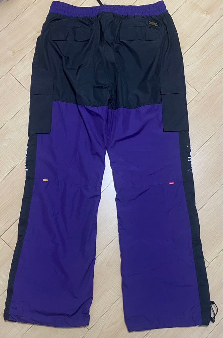 qmile スノーボードジャケット パンツ セット XXL 紫/黒