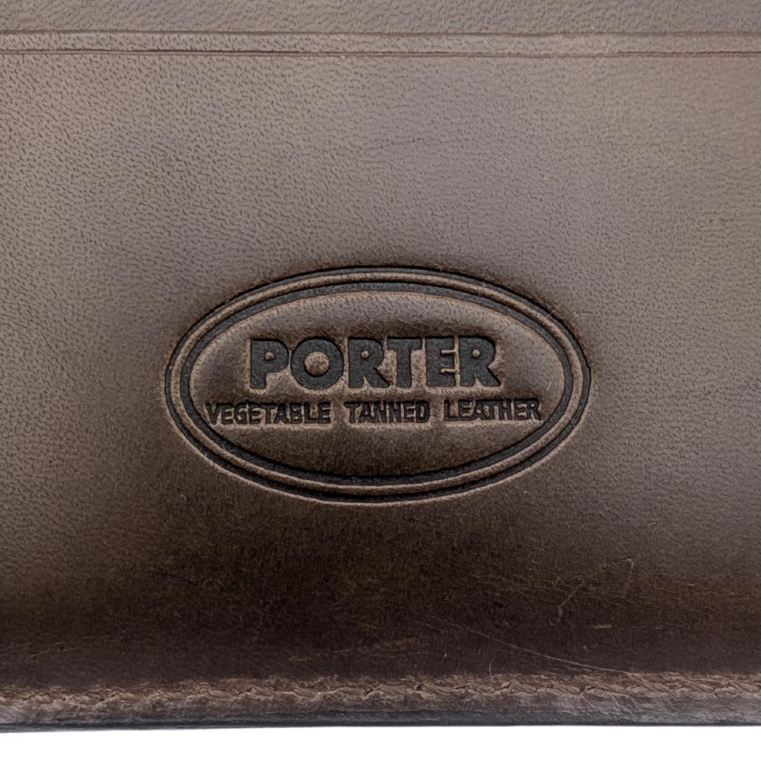 アリス〈極美品〉PORTER ポーター マネークリップ 財布 二つ折りふ