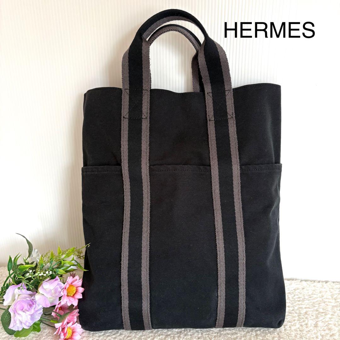 美品⭐︎HERMES エルメス⭐︎ブラック トートバッグ フールトゥカバス