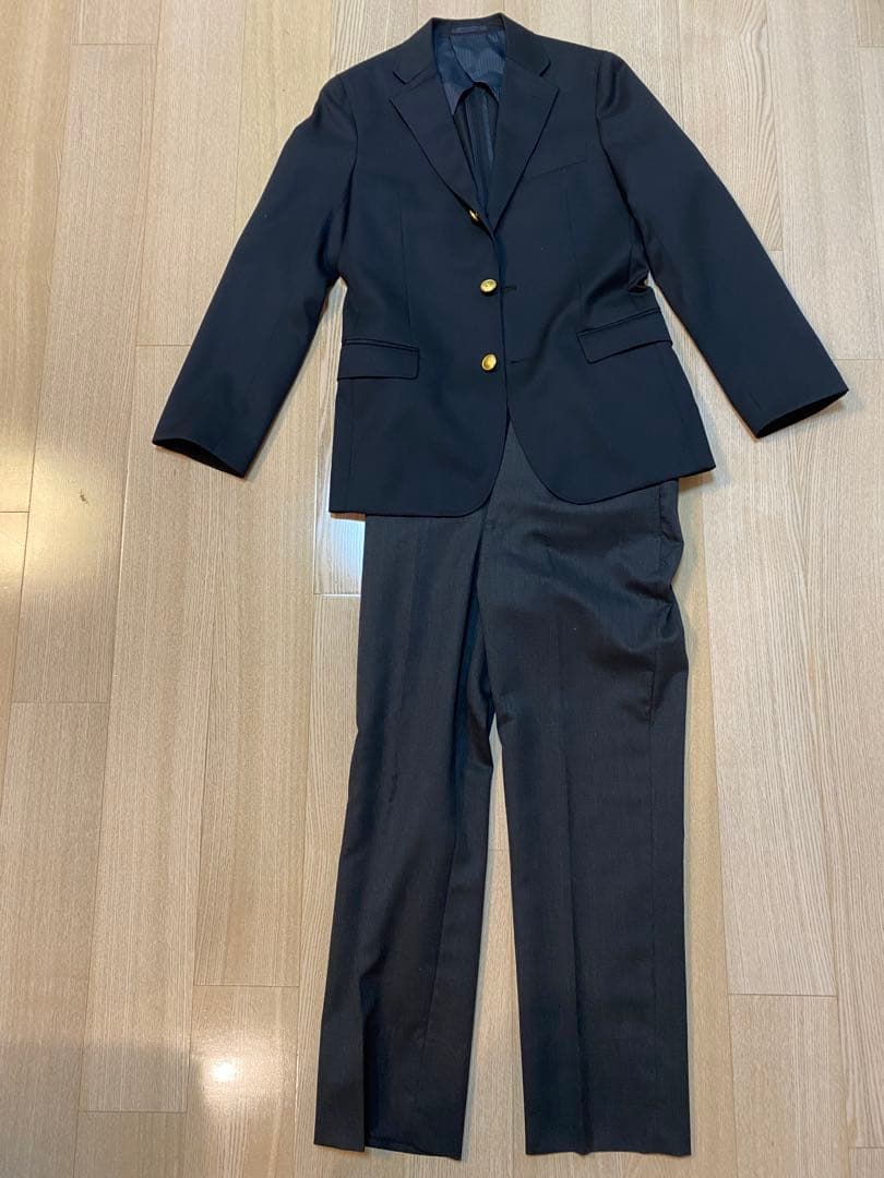 SHIPS ネイビー スーツ　パンツセット