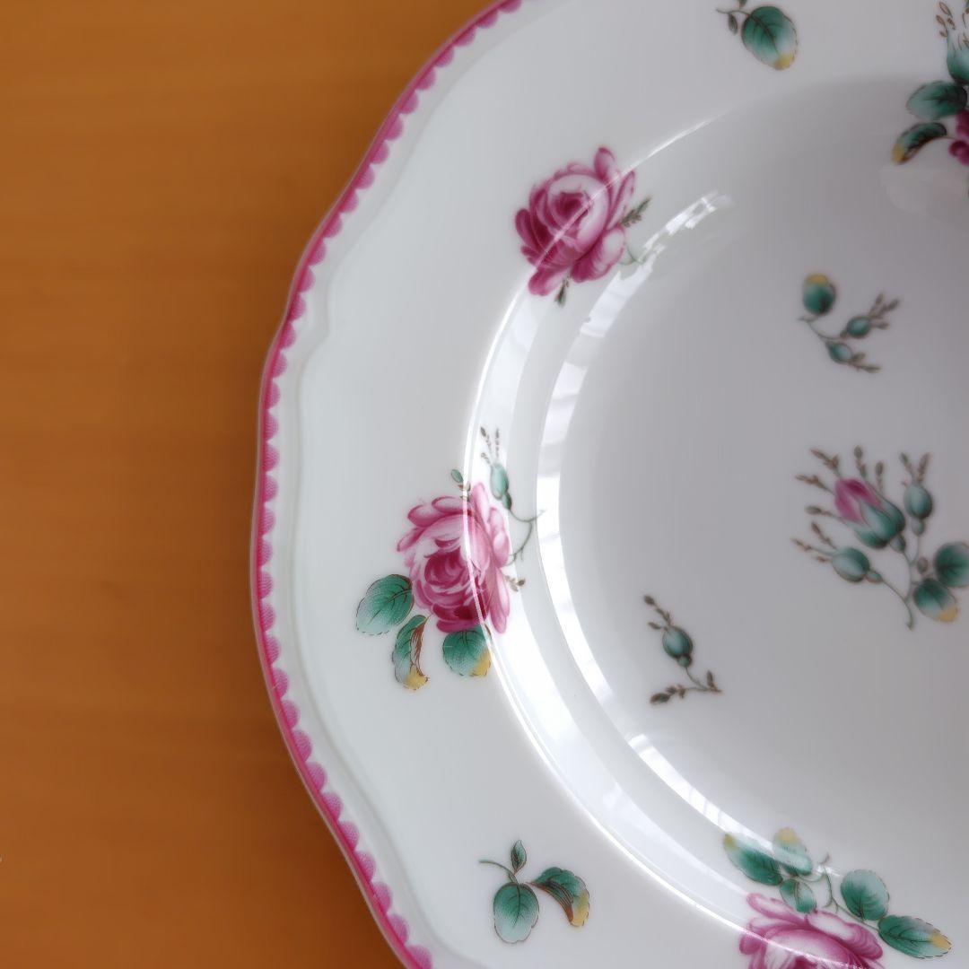 リチャードジノリ　アンティークローズ　スープ皿2枚　20cm　中古美品