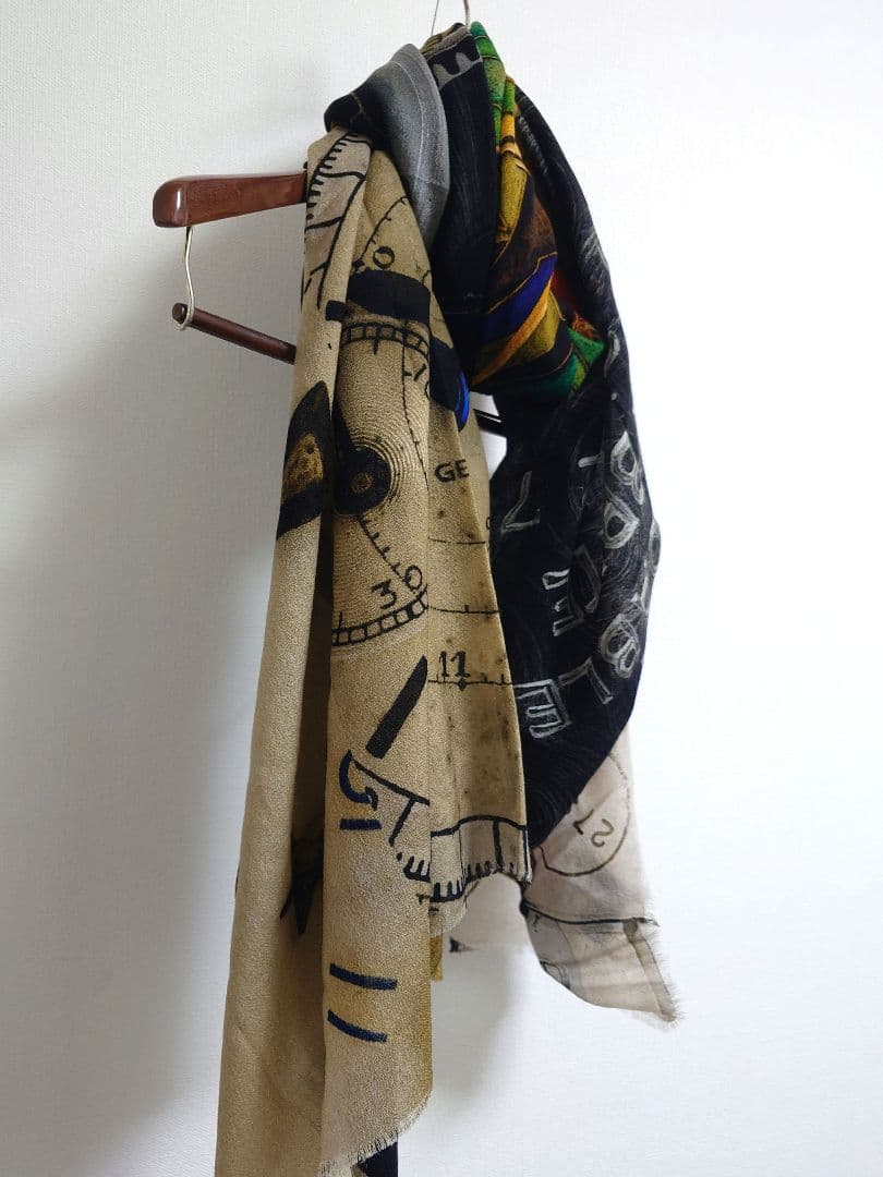 ファリエロ サルティ　Faliero Sarti　ストール　ショール　時計柄