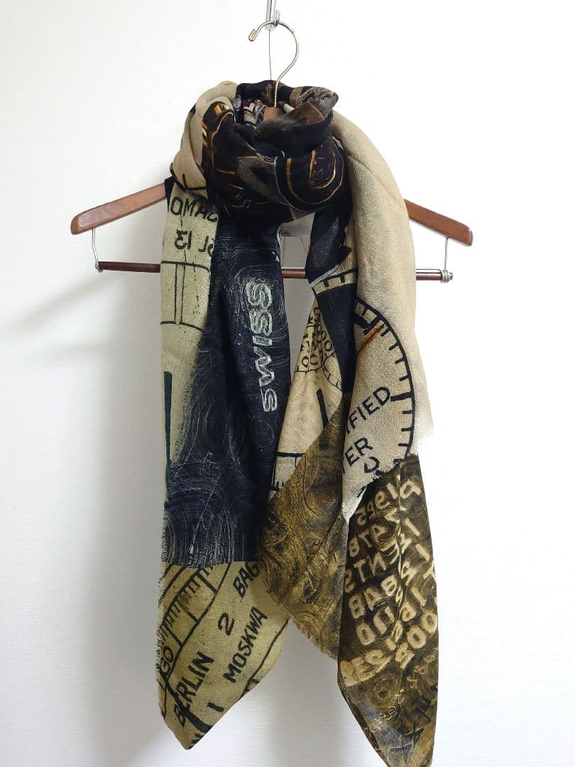 ファリエロ サルティ　Faliero Sarti　ストール　ショール　時計柄