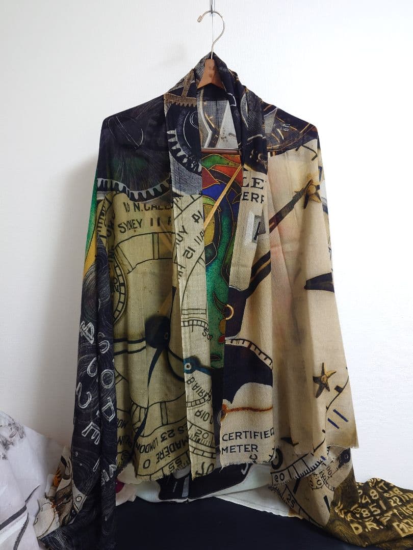 ファリエロ サルティ　Faliero Sarti　ストール　ショール　時計柄